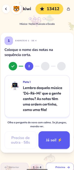 Tela do Nino com pista 1